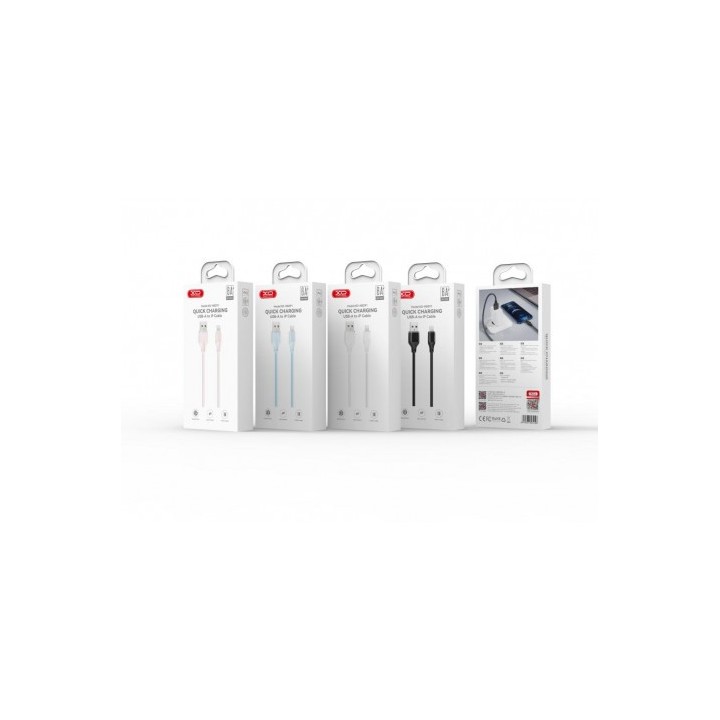 CABLE DE CARGA 6A USB A LIGTHNING 1 METRO BLANCO XO