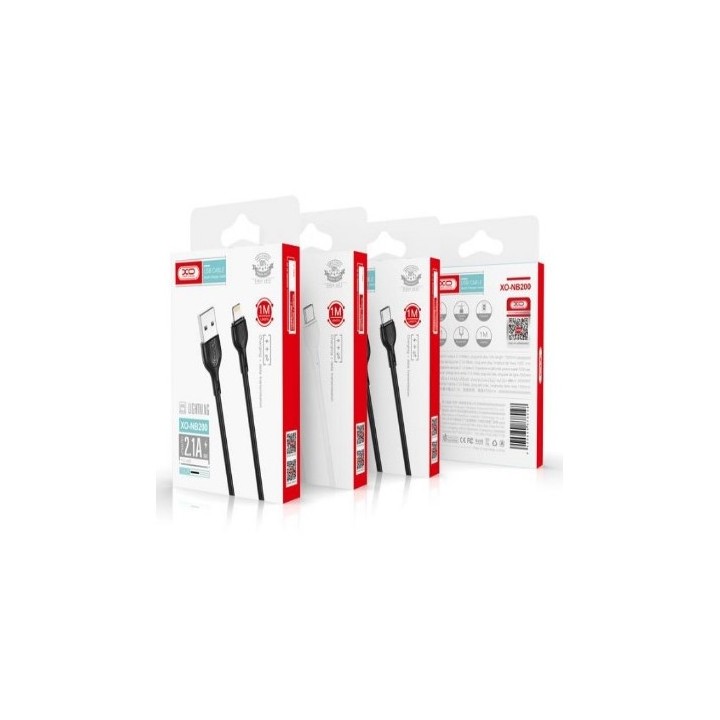 CABLE 2.1A USB A TIPOC 1 METRO NEGRO NB200 XO