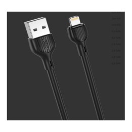 CABLE 2.1A USB A LIGTHNING 2 METROS NEGRO NB200 XO