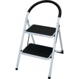 ESCALERA DOMESTICA EN ACERO Y GOMA 2P. MADER