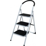 ESCALERA DOMESTICA EN ACERO Y GOMA 3P. MADER