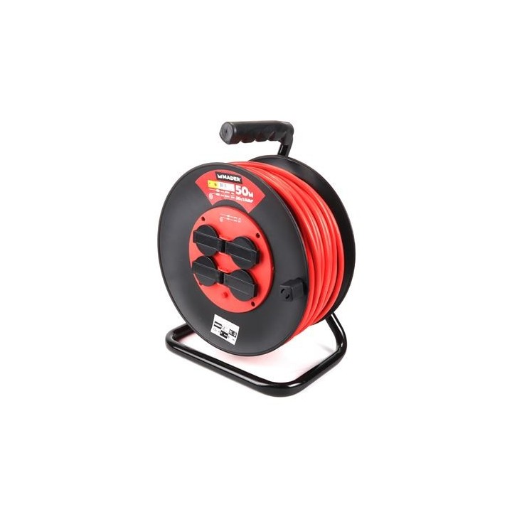 ENROLLADOR DE CABLE 50 METROS CABLE 3X1.5MM MADER