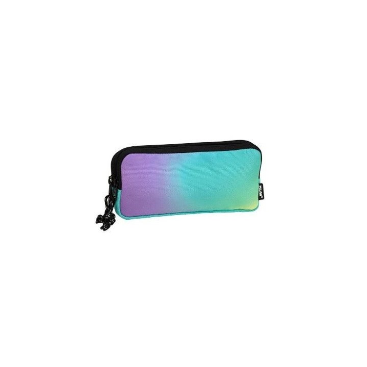 ESTUCHE ESCOLAR 3 COMPARTIMENTOS 22X11X6.5 TURQUESA MILAN