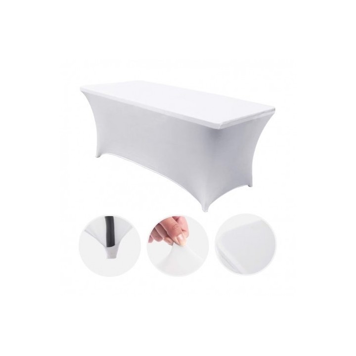 FUNDA PARA MESA DE RESINA 152X70X74CM BLANCA SUNGARDEN