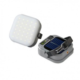 LINTERNA SOLAR DE CAMPING 500LM 12 MODOS, POWERBANK, IPX4 ELBAT