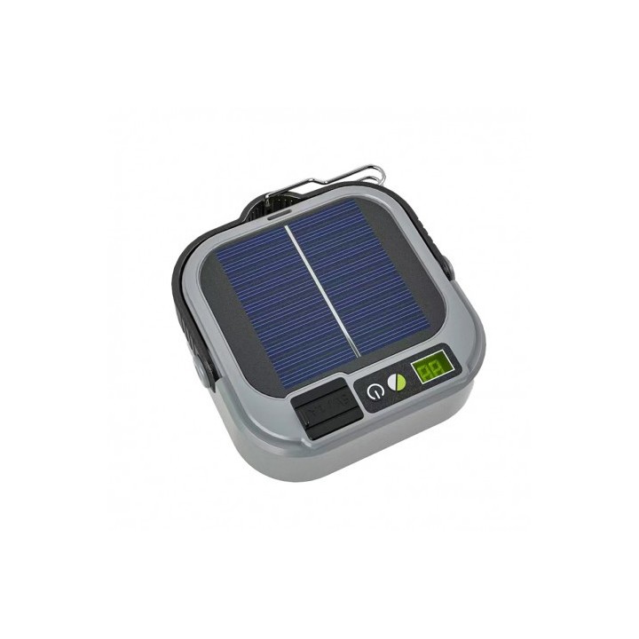 LINTERNA SOLAR DE CAMPING 500LM 12 MODOS, POWERBANK, IPX4 ELBAT