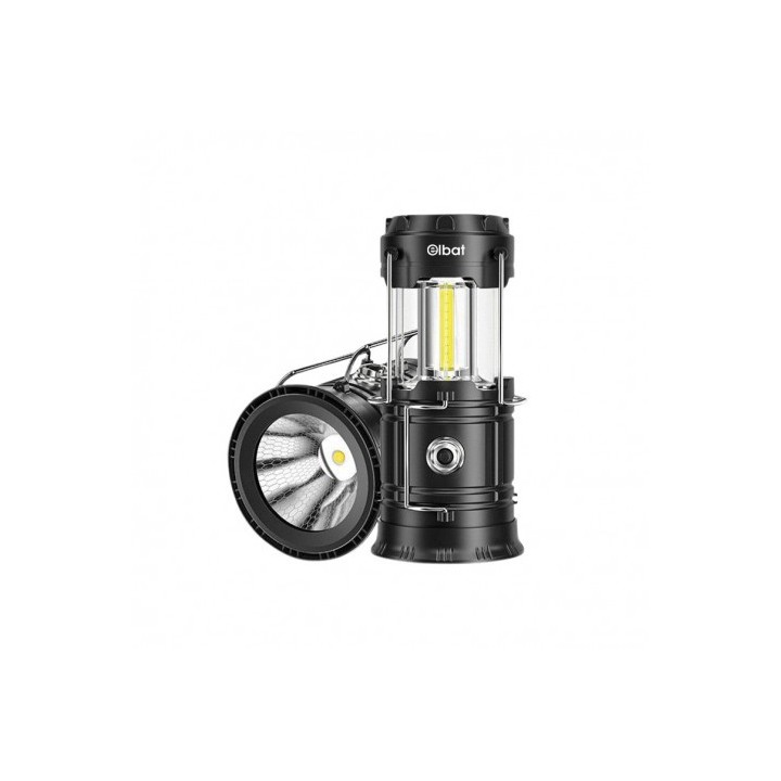 LINTERNA LED CAMPING 2 EN 1 CON GANCHO 280LM ELBAT
