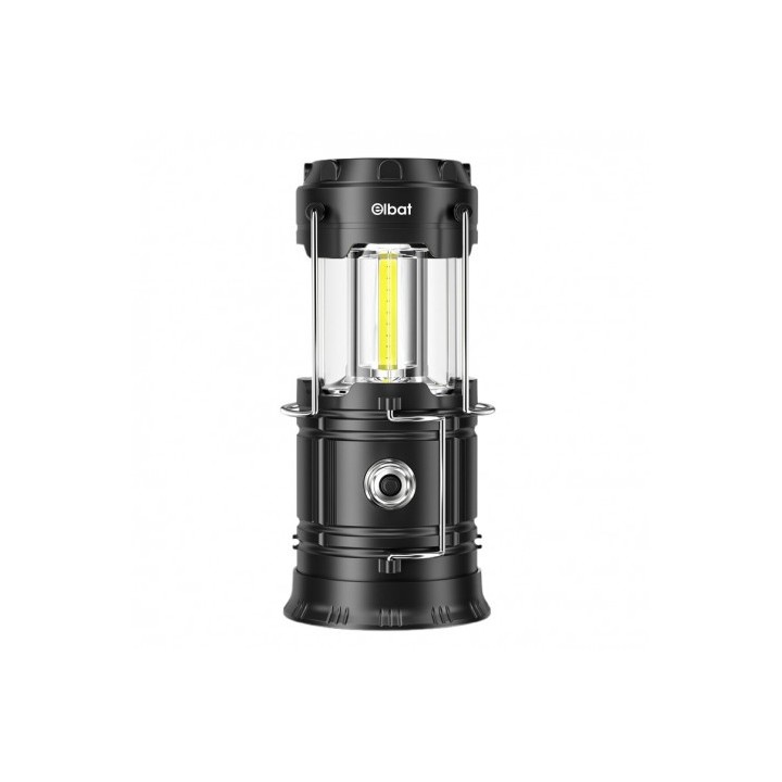 LINTERNA LED CAMPING 2 EN 1 CON GANCHO 280LM ELBAT