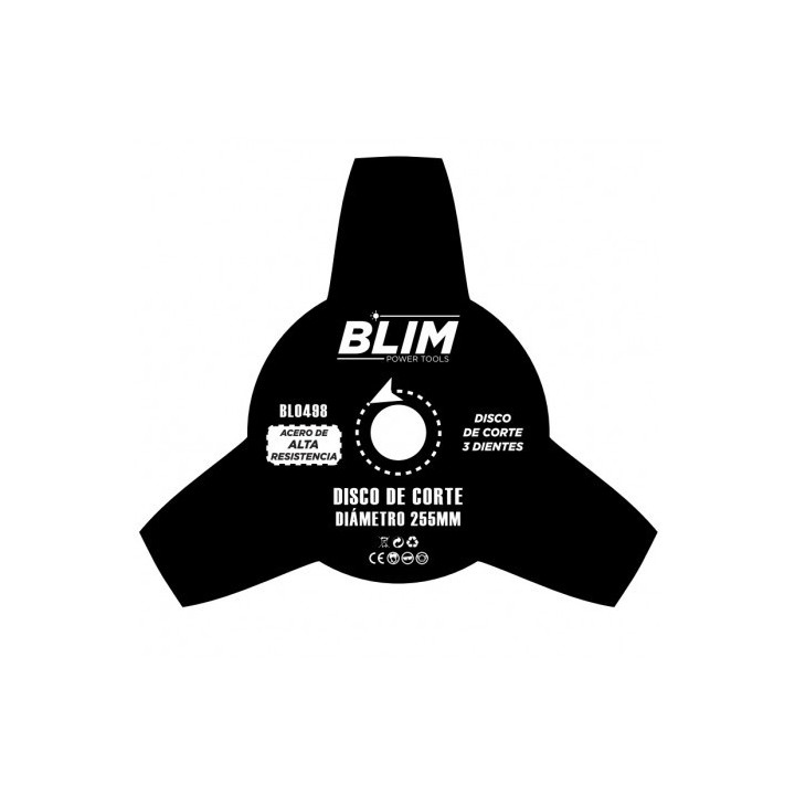DISCO DE CORTE 3 DIENTES PARA DESBROZADORAS BLIM