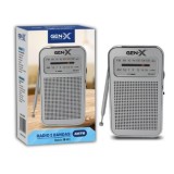 RADIO PORTATIL AM/FM ANALOGICA PLATA FM-4411 GEN-X