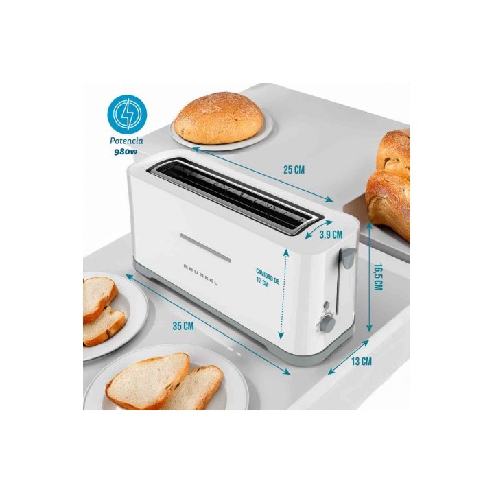 TOSTADORA DE RANURA EXTRA ANCHA 970W 7 NIVELES 40EASYTOAST GRUNKEL