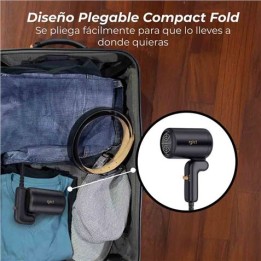 SECADOR DE PELO PLEGABLE 400W NEGRO IDEAL VIAJE GKL