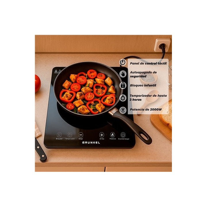 COCINA ELECTRICA 1 FUEGO 2000W GRUNKEL