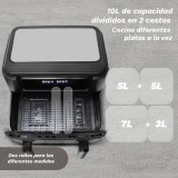 FREIDORA DE AIRE 10 LITROS 2800W CUBETOS FLEXIBLES GRUNKEL