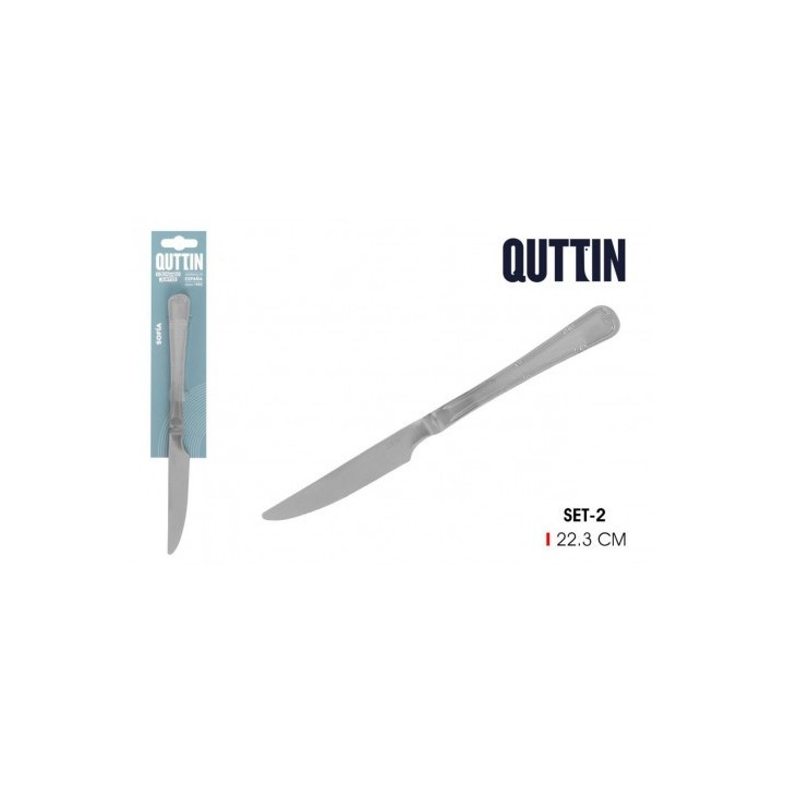 PACK 2 CUCHILLOS MESA 22CM SOFIA QUTTIN