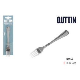 PACK 6 TENEDORES POSTRE 14.5CM SOFIA QUTTIN