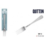 PACK 3 TENEDORES MESA 19.8CM SOFIA QUTTIN