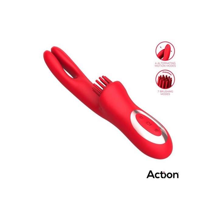 VIBRADOR CON 4 MOTORES Y MOVIMIENTOS ALTERNATES BILMA ACTION