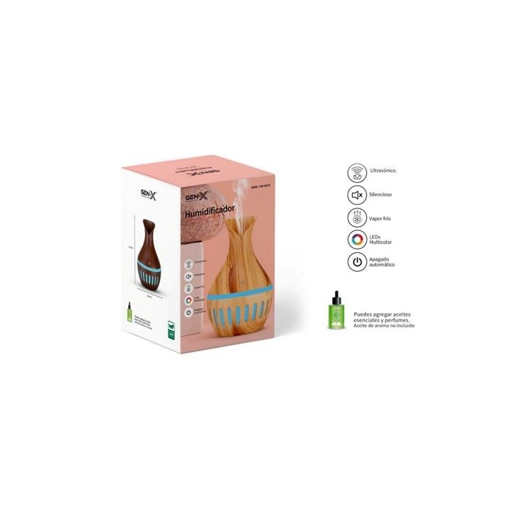 HUMIDIFICADOR AROMATIZADOR ULTRASONICO 130ML GEN-X
