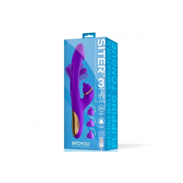 VIBRADOR CON LENGUA Y CABEZALES INTERCAMBIABLES SITER 2.0 INTOYOU