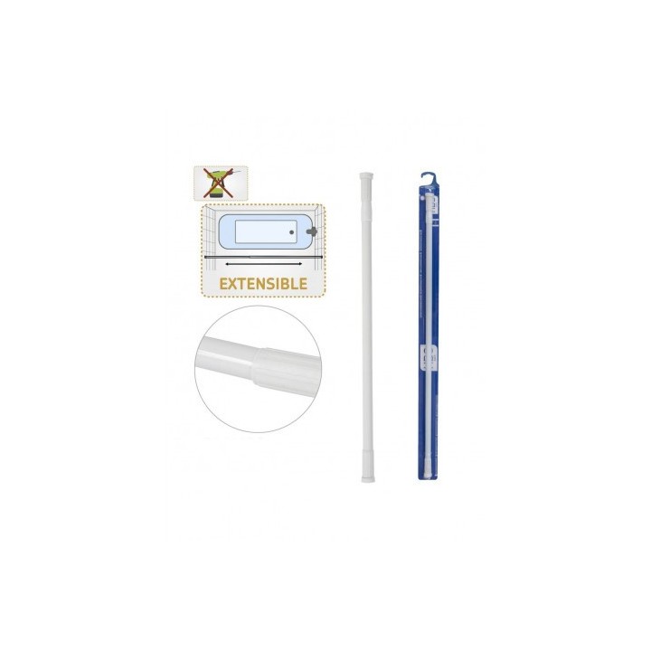 BARRA EXTENSIBLE BAÑO ALUMINIO 22MM 140-260 HBS