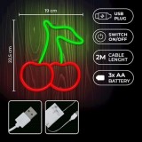 LAMPARA DECORATIVA NEON LED CHERRY FOREVER