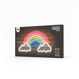 LAMPARA DECORATIVA NEON LED RAINBOW ON CLOUDS FOREVER
