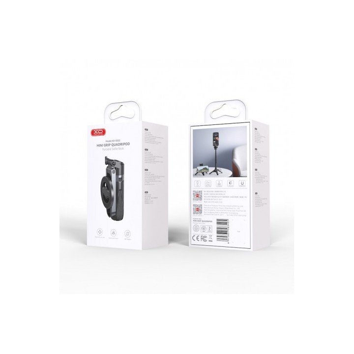 TRIPODE + PALO SELFIE BLUETOOTH SS23 CON MANDO Y LED XO