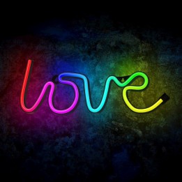 LAMPARA DECORATIVA NEON LED LOVE FOREVER