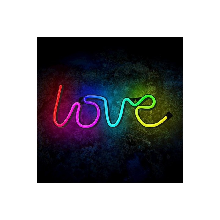 LAMPARA DECORATIVA NEON LED LOVE FOREVER