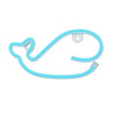 LAMPARA DECORATIVA NEON LED WHALE BLUE FOREVER