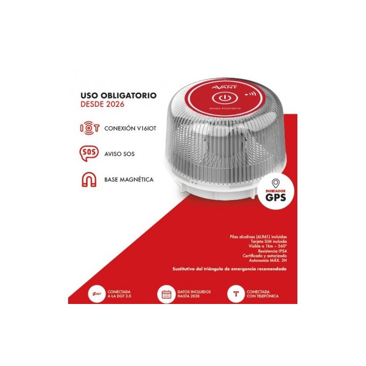 BALIZA V16 GEOLOCALIZADA DGT 3.0 AVANT
