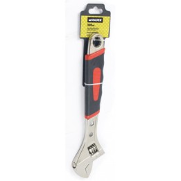 LLAVE INGLESA AJUSTABLE 12" MANGO GOMA MADER