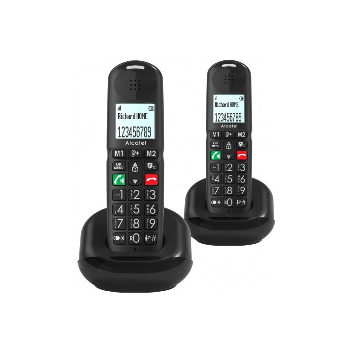 TELEFONO ALCATEL SENIOR TECLAS GRANDES DUO XL685 NEGRO