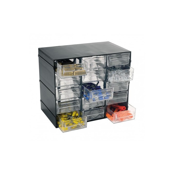 MUEBLE ORGANIZADOR PLASTICO 228X140X190MM CON 15 CAJONES ARTPLAST