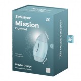 SUCCIONADOR Y VIBRADOR MISSION CONTROL AZUL SATISFYER