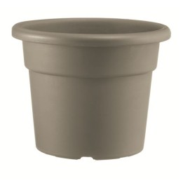 MACETA REDONDA DIAMETRO 16CM TAUPE ARTPLAST