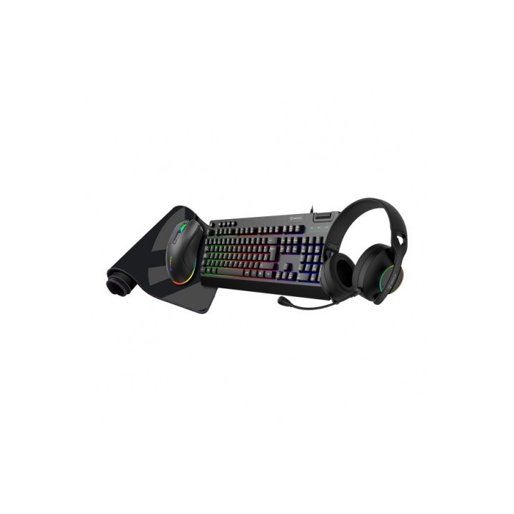 KIT GAMING 4 EN 1 | TECLADO | RATON | ALFOMBRILLA | AURICULARES UK594008