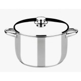 OLLA DE ACERO INOXIDABLE 24CM 6 LITROS OPTIMA CON TAPA ACERO MONIX