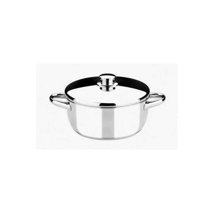 CACEROLA ACERO INOXIDABLE 16CM 1.5 LITROS OPTIMA CON TAPA ACERO MONIX