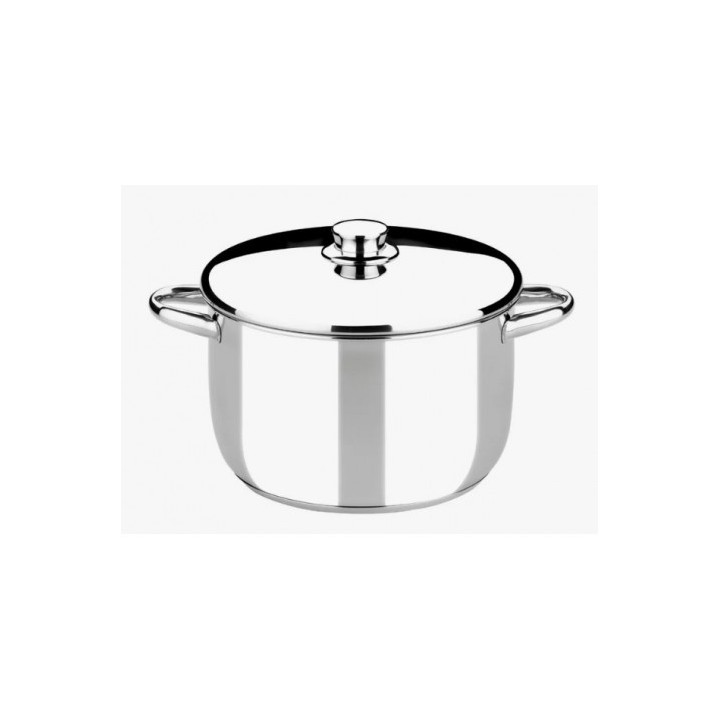 OLLA DE ACERO INOXIDABLE 16CM 2 LITROS OPTIMA CON TAPA ACERO MONIX