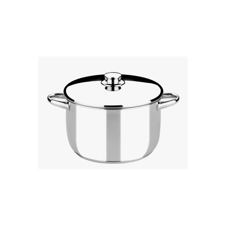 OLLA DE ACERO INOXIDABLE 18CM 3 LITROS OPTIMA CON TAPA ACERO MONIX