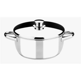 CACEROLA ACERO INOXIDABLE 20CM 2.5 LITROS OPTIMA CON TAPA ACERO MONIX