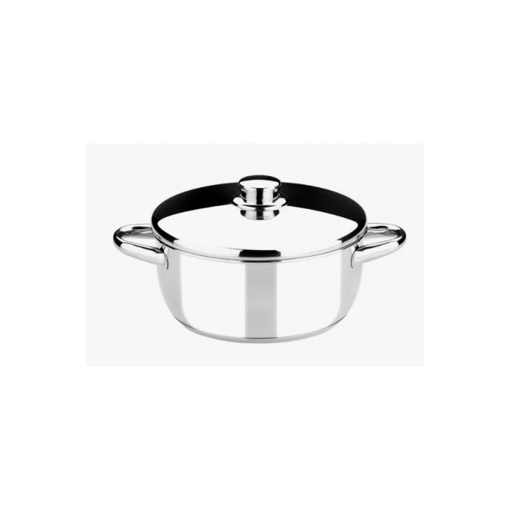 CACEROLA ACERO INOXIDABLE 26CM 5 LITROS OPTIMA CON TAPA ACERO MONIX