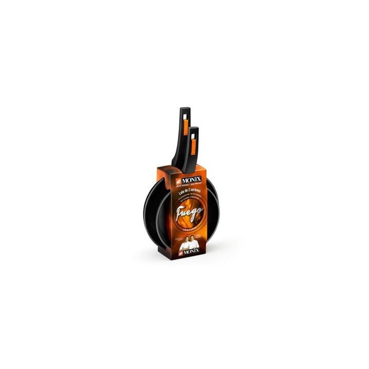 PACK 2 SARTENES ALUMINIO FORJADO 22/26CM FUEGO MONIX