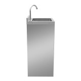 LAVAMANOS ACERO INOX INDUSTRIAL CON GRIFO DE PIE Y DISPENSADOR CHEF PRO