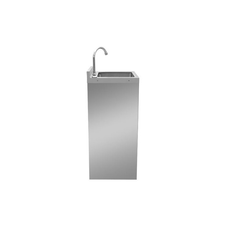 LAVAMANOS ACERO INOX INDUSTRIAL CON GRIFO DE PIE Y DISPENSADOR CHEF PRO