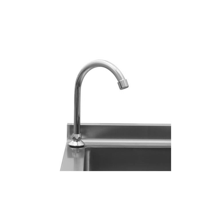 LAVAMANOS ACERO INOX INDUSTRIAL CON GRIFO DE PIE Y DISPENSADOR CHEF PRO