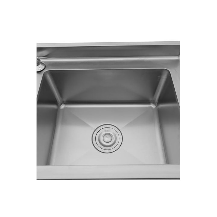 LAVAMANOS ACERO INOX INDUSTRIAL CON GRIFO DE PIE Y DISPENSADOR CHEF PRO