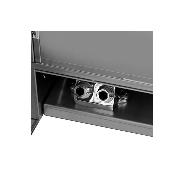 LAVAMANOS ACERO INOX INDUSTRIAL CON GRIFO DE PIE Y DISPENSADOR CHEF PRO